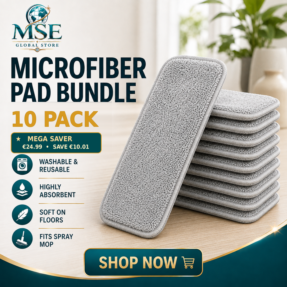 MSE Spray Mop – No Bucket Needed | 50% OFF 🔥