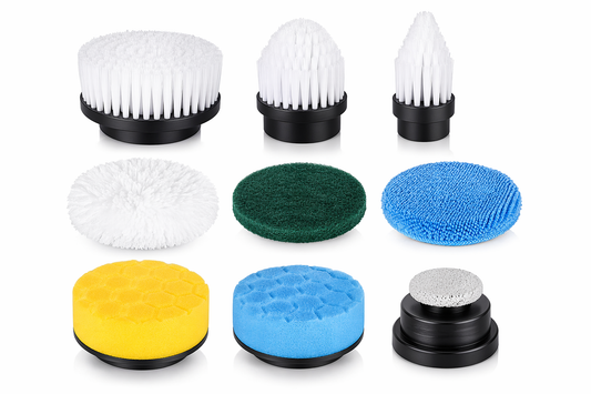 Extra 9 Cleaning Brush Heads For PowerScrub PRO