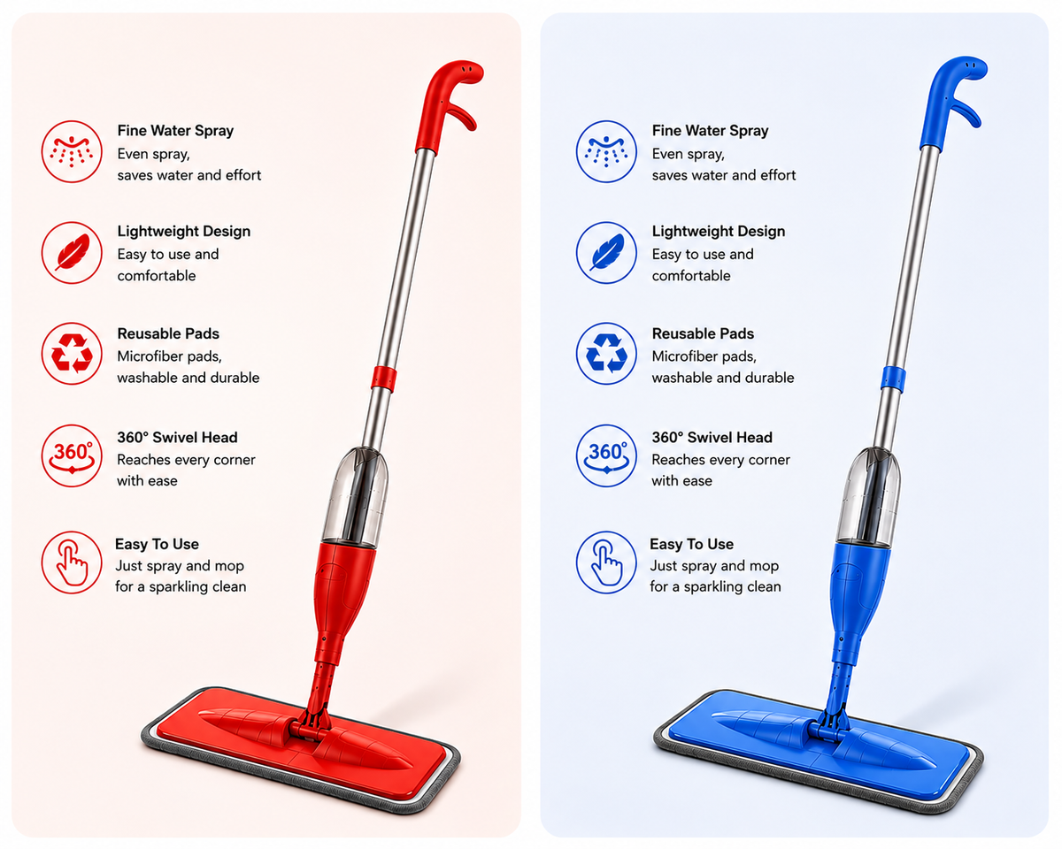 MSE Spray Mop – No Bucket Needed | 50% OFF 🔥