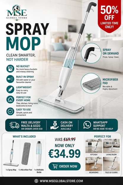 Aurora Spray Mop bundle with microfiber pads
