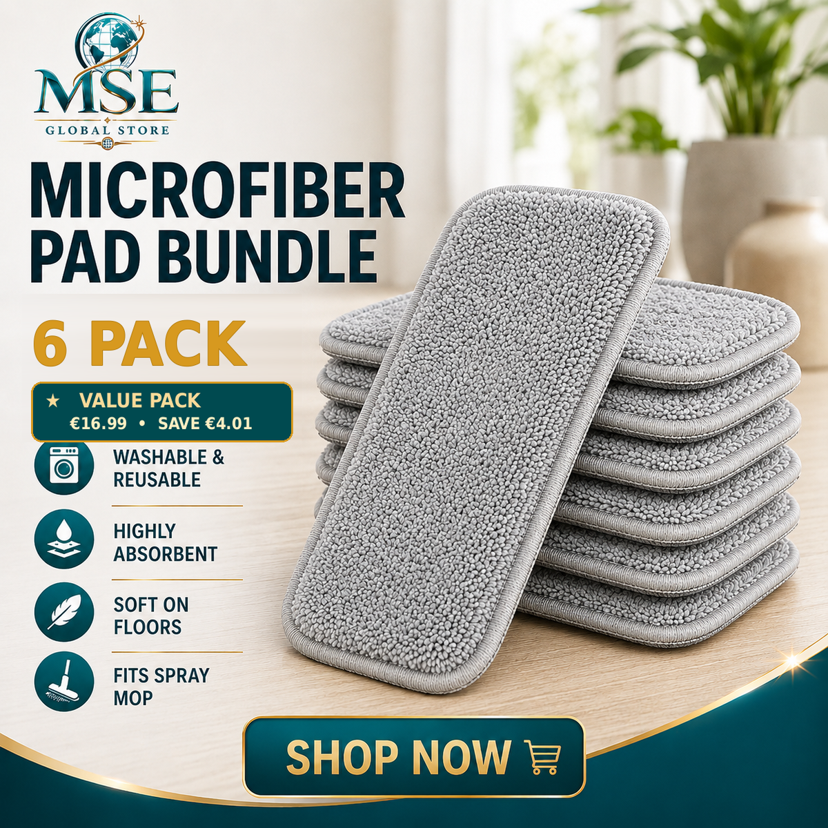 MSE Spray Mop – No Bucket Needed | 50% OFF 🔥