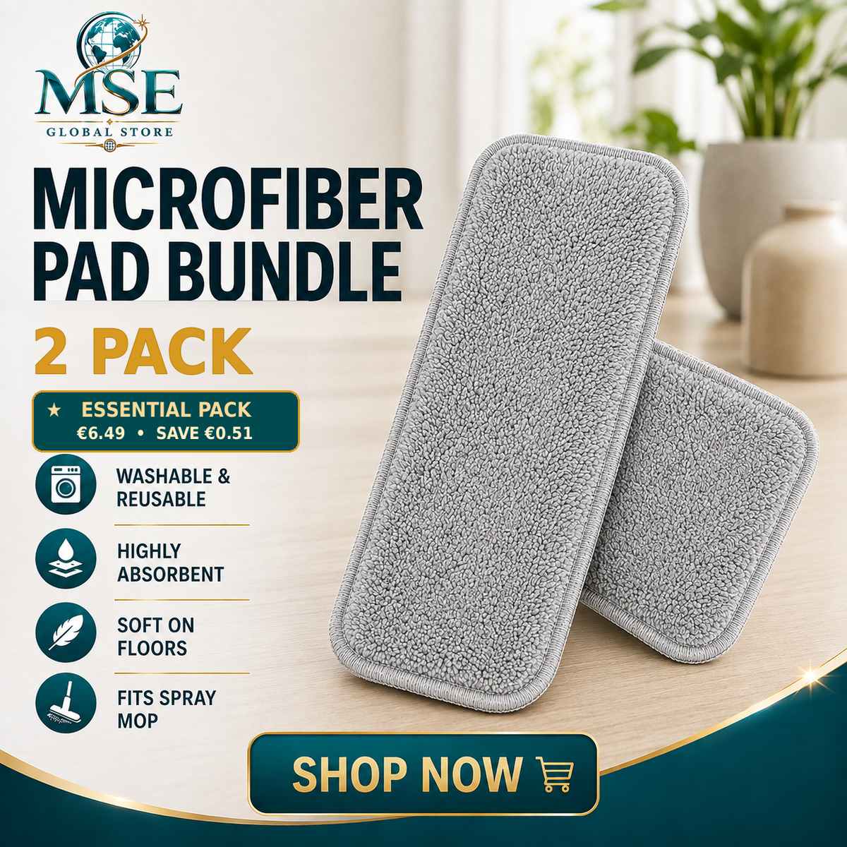 MSE Spray Mop – No Bucket Needed | 50% OFF 🔥