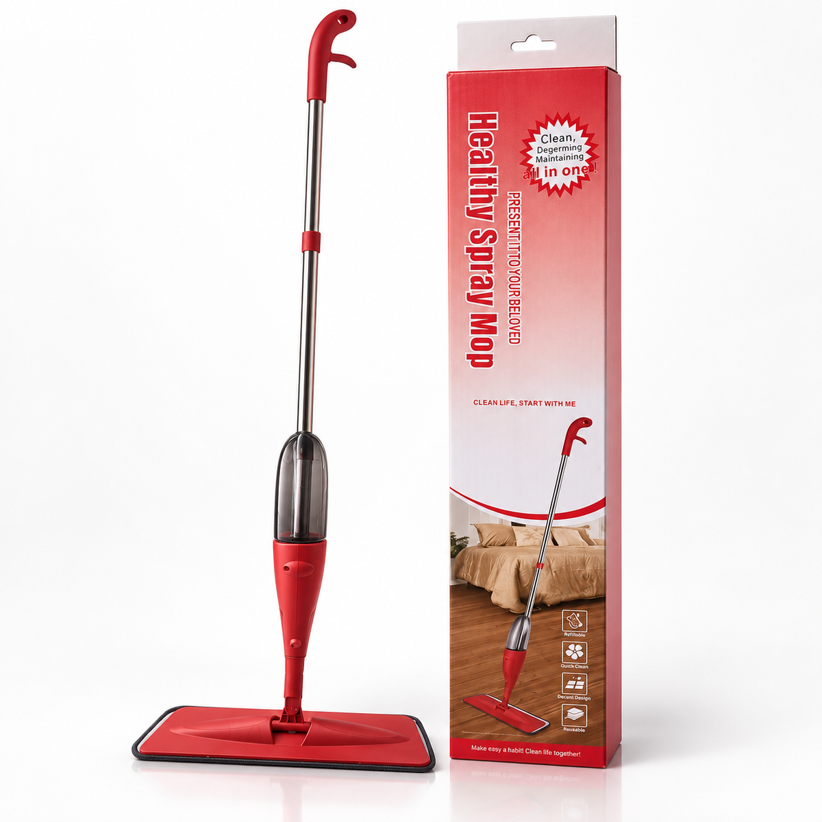 MSE Spray Mop – No Bucket Needed | 50% OFF 🔥