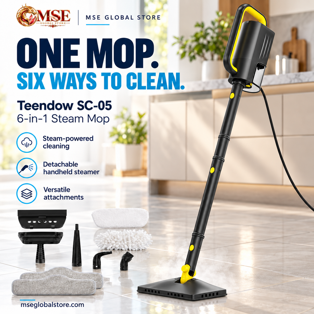Teendow Steam Mop 6 in 1 💨